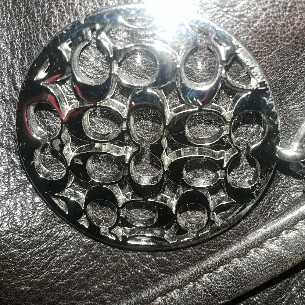 Dark brown coach bag